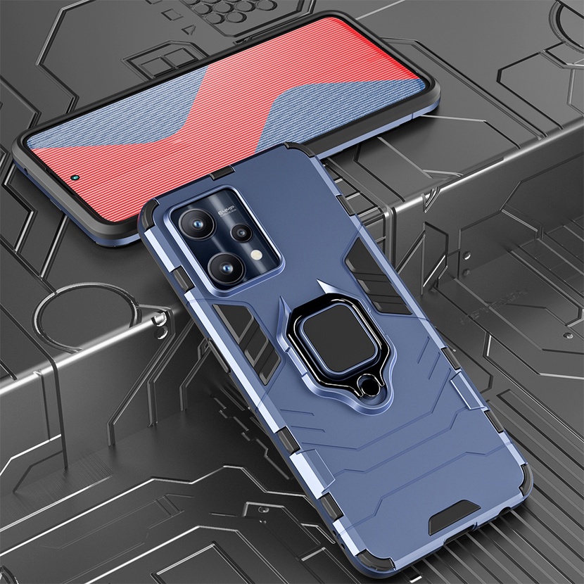 Ốp Điện Thoại Silicone Chống Sốc Kèm Móc Xỏ Ngón Cho Realme Q3 Pro Carnival Q3S GT Master Edition Neo2T Flash C21Y C25Y C21 C20 C20A C11 2021