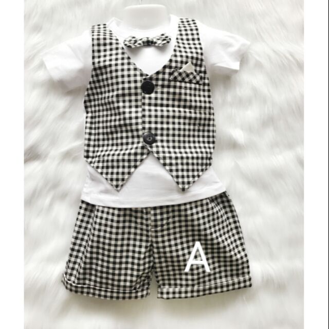 Bộ giả vest bé trai;