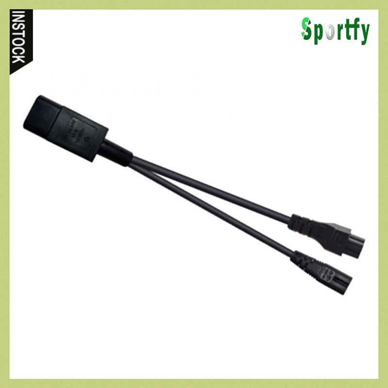 Dây Nguồn AC 1-to-2 IEC320-C14 Sang C7 + C5 Hình Chữ Y Màu Đen