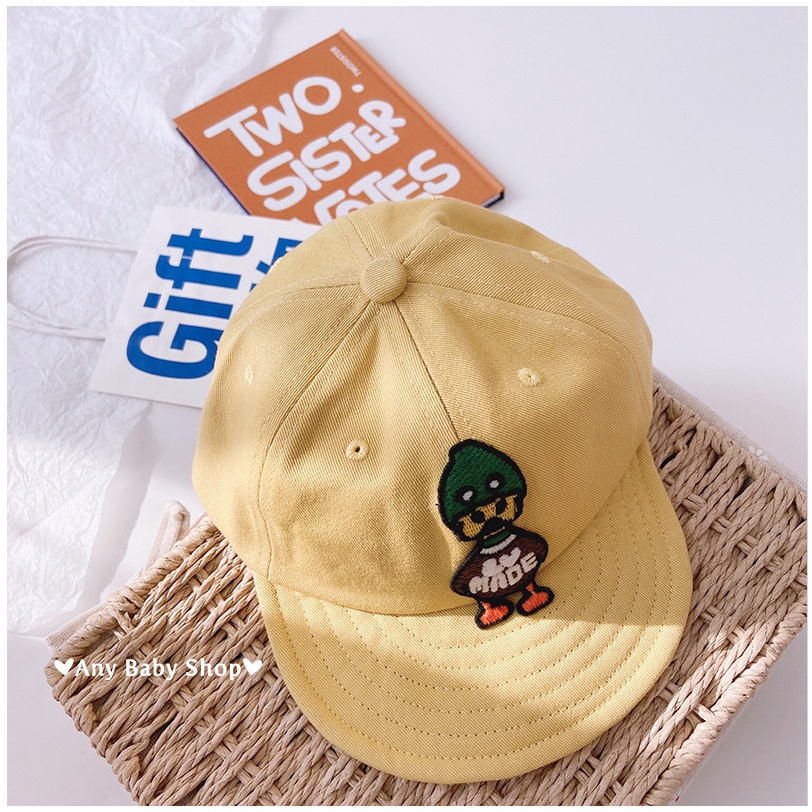 Mũ nón Hiphop Snapback vành mềm cho bé trai và bé gái hình chú vịt xanh nhiều màu cực hot ❣❣ ❣❣