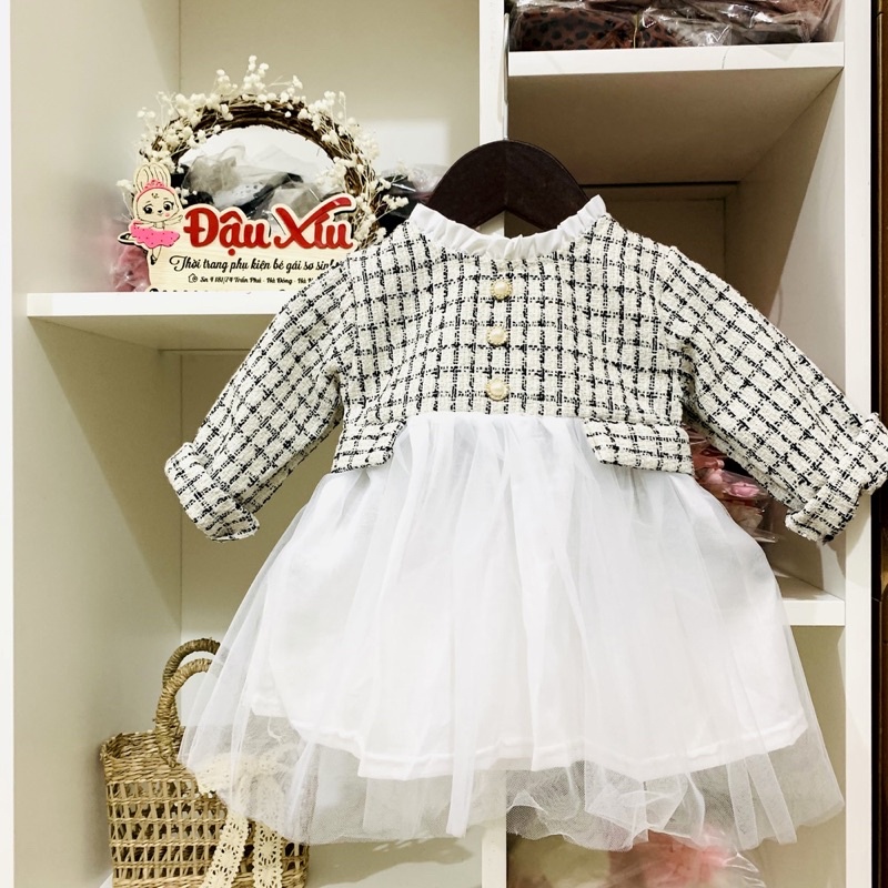 Váy dạ công chúa đáng yêu cho bé gái hàng đẹp mềm mại ♥️