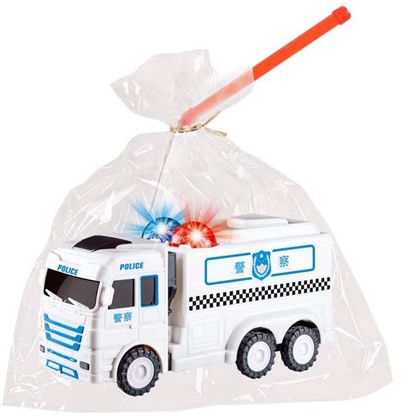 Đồ chơi lồng đèn xe cảnh sát trắng có nhạc và đèn