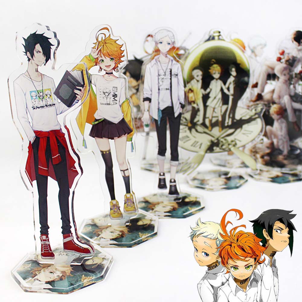 Mô Hình Đồ Chơi Bằng Acrylic Có Giá Đỡ Trưng Bày Mô Hình Nhân Vật Trong The Promised Neverland