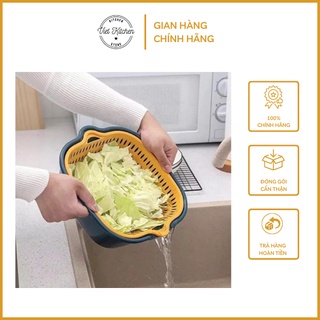 Bộ 6 Món Thau Rổ Nhựa Rửa Rau Củ Quả VietKitchen Rổ Kèm Thau Hình Chữ Nhật 3 Kích Thước Tiện Dụng Trong Bếp