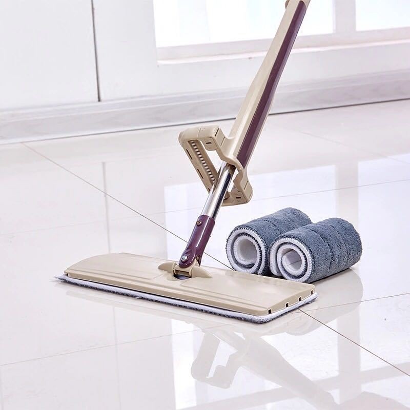 Cây Lau Nhà Thông Minh Tự Vắt Phẳng Spin Mop Xoay 360 độ LN01 (Tặng kèm 1 bông lau) NC35