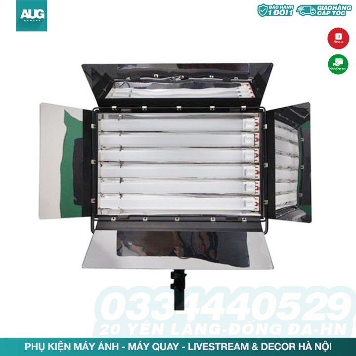 Đèn Kino 6 bóng Led 150w Ánh Sáng Trắng, Đèn Hỗ trợ quay phim, Live stream chuyên nghiệp - AUG Camera &amp; Decor Hà nội