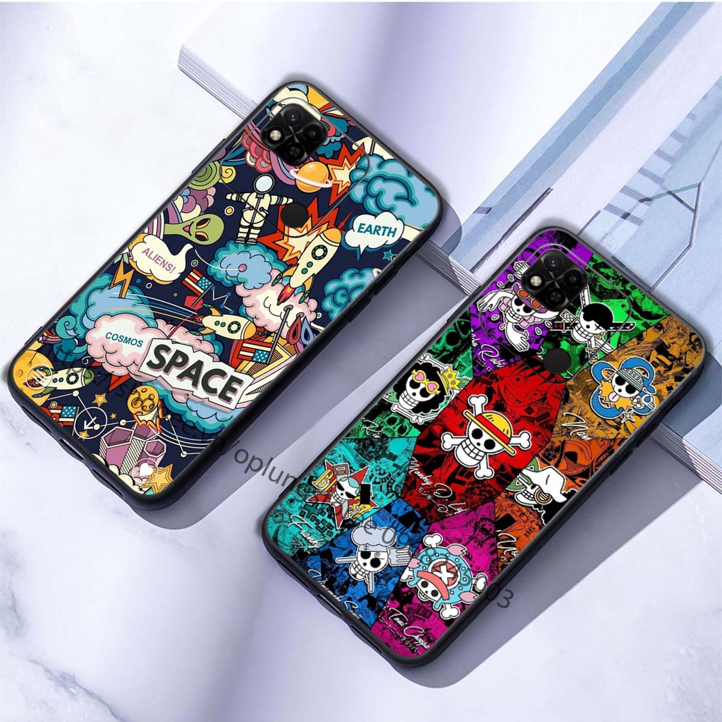 Ốp lưng Xiaomi Redmi 10A / 10C in hình thương hiệu thời trang đa sắc cá tính.