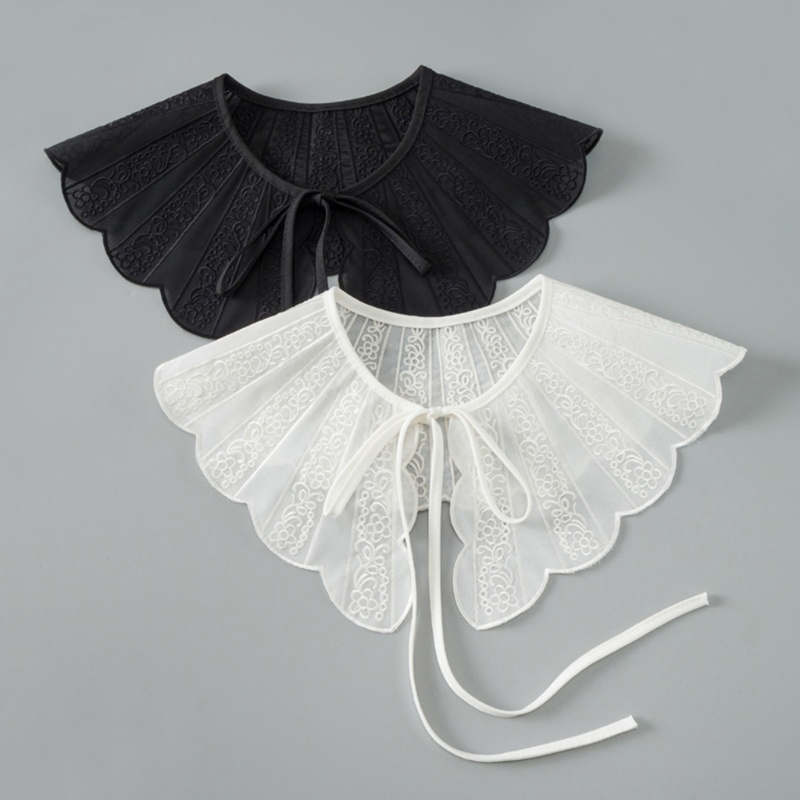 Cổ Áo Giả Thêu Hoa Trang Trí Tinh Tế Dành Cho Nữ