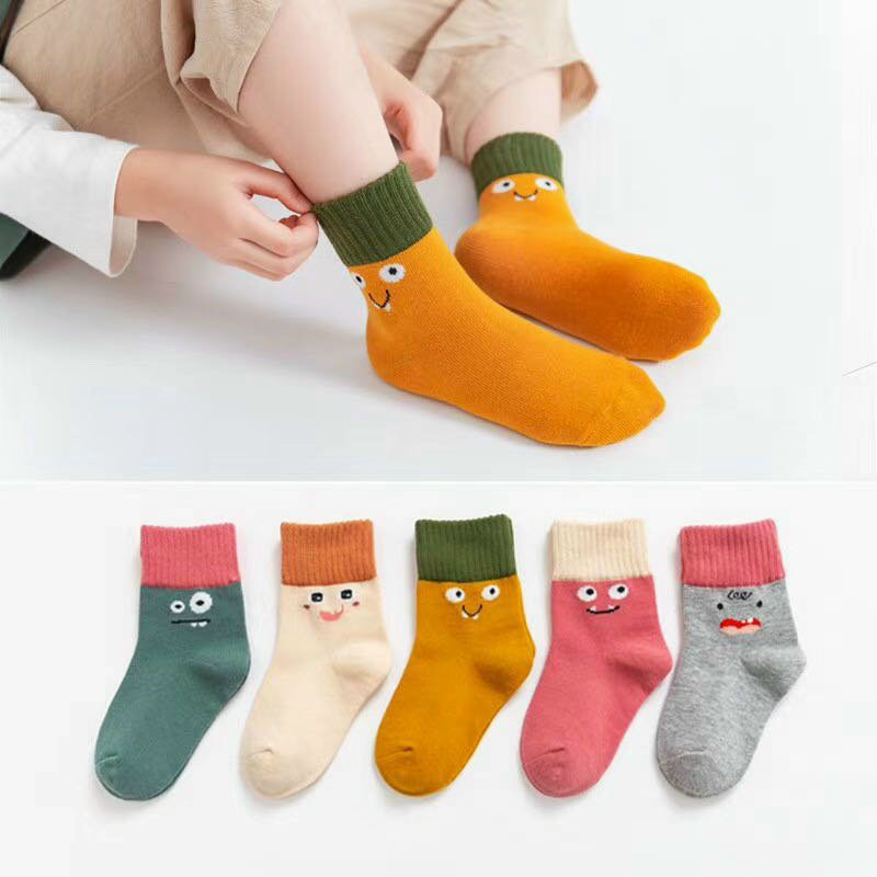 Set 5 đôi tất phong cách Hàn Quốc cho bé nhiều mẫu đồng giá 29k