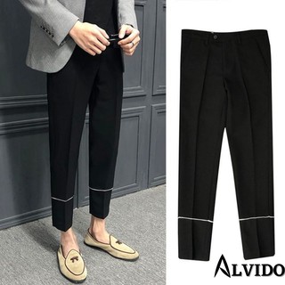 Quần baggy nam ALVIDO unisex - quần ống xuông hàn quốc
