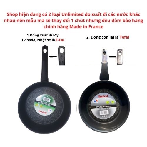 Chảo chống dính cho bếp từ Tefal Unlimited của Pháp dòng made in France