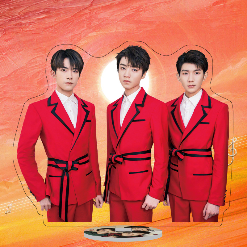 Phụ Kiện Trang Trí Hình Nhóm Nhạc Tfboys