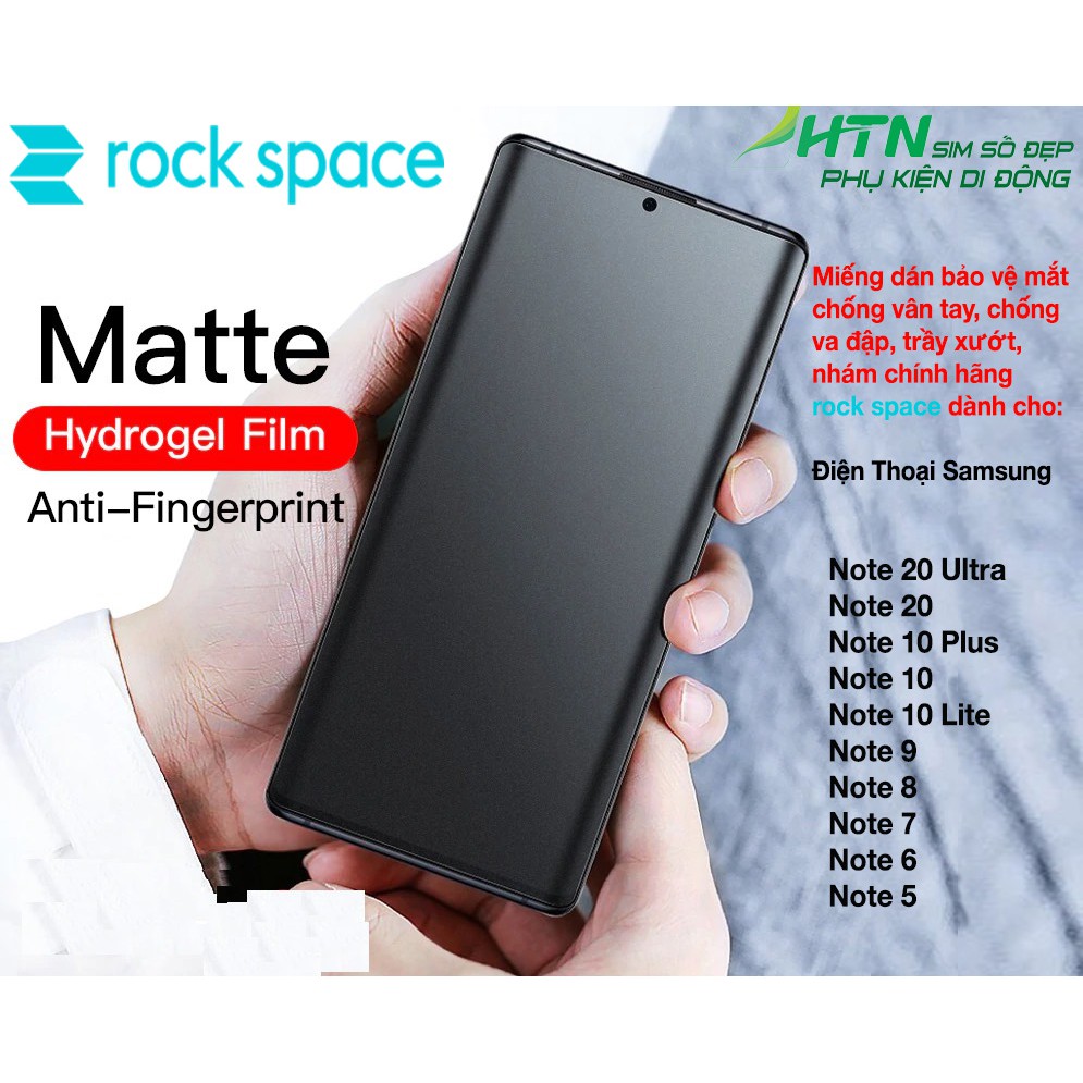 Dán PPF Rock Space samsung Note 20 10 lite 9 8 7 6 5 Plus Ultra  dán màn hình/ dán mặt sau lưng nhám chống vân tay,.