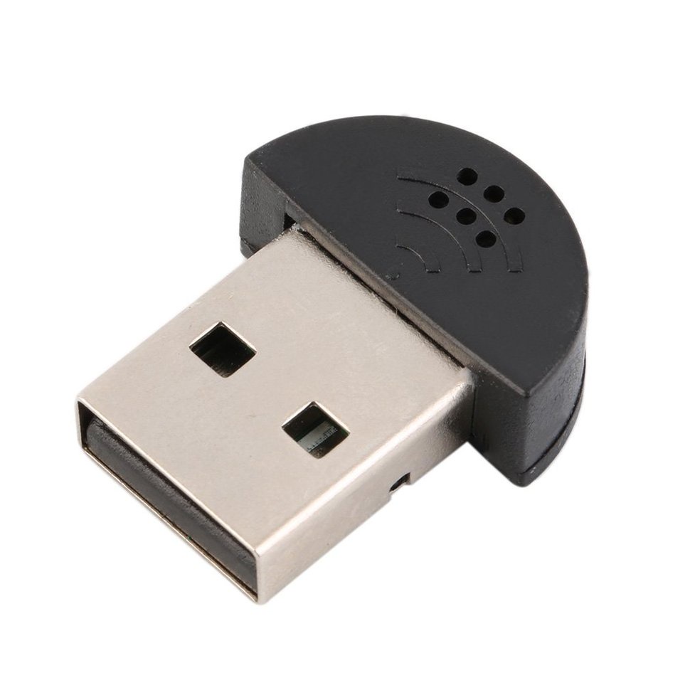【SUN】Super Mini USB 2.0 Microphone MIC Audio Adapter for PC Notebook Laptop