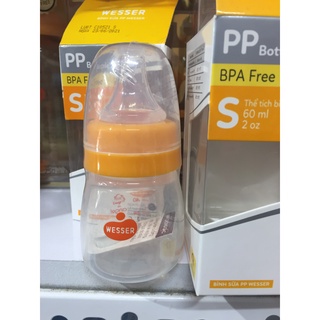 Bình Sữa Wesser Nano Silver 60ml
