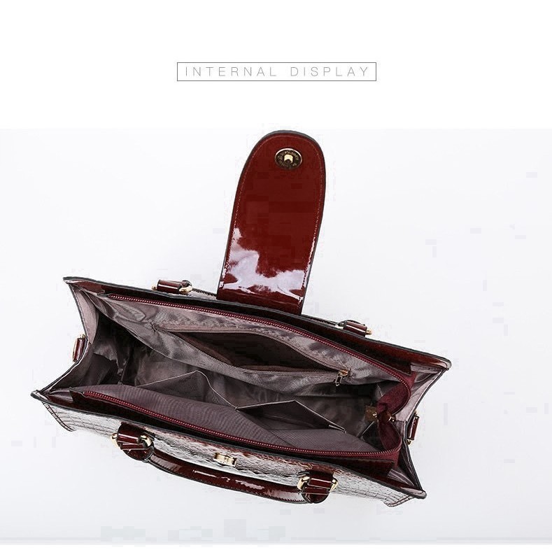 Túi xách công sở da cá sấu thời trang Âu Mỹ 2021 (combo 3 món) TX18 túi xách đeo vai - Túi xách Chip Xinh | BigBuy360 - bigbuy360.vn