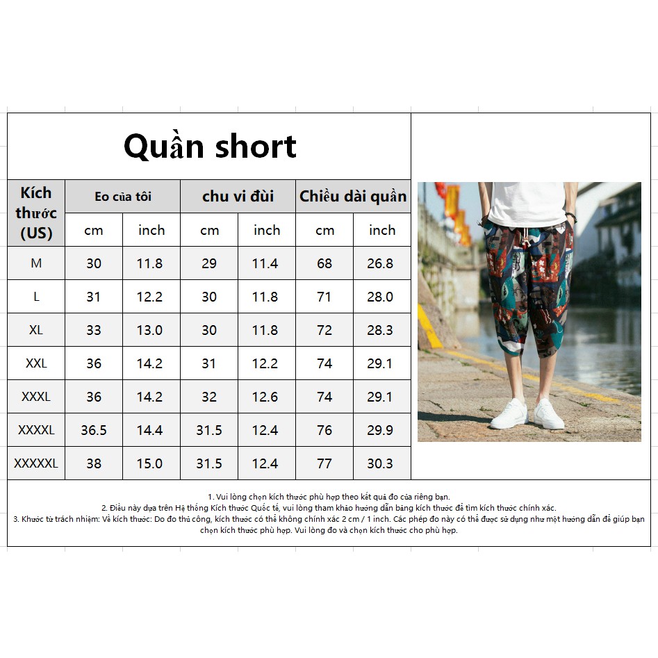 Men's Japanese Retro National Style Printed Casual Capris Men's Loose Casual Pants | BigBuy360 - bigbuy360.vn
