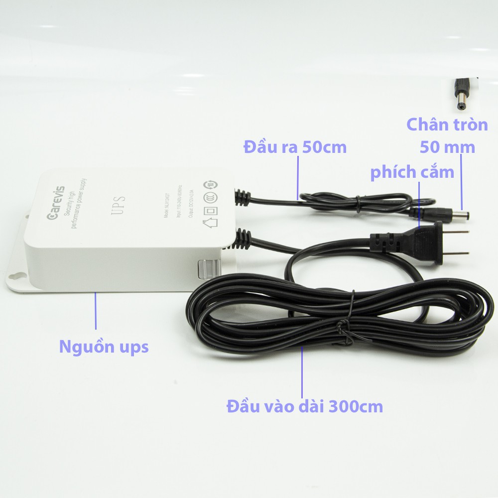 Nguồn điện Bộ lưu điện mini UPS-NLX124GT  tích pin dòng 5v-12v | BigBuy360 - bigbuy360.vn