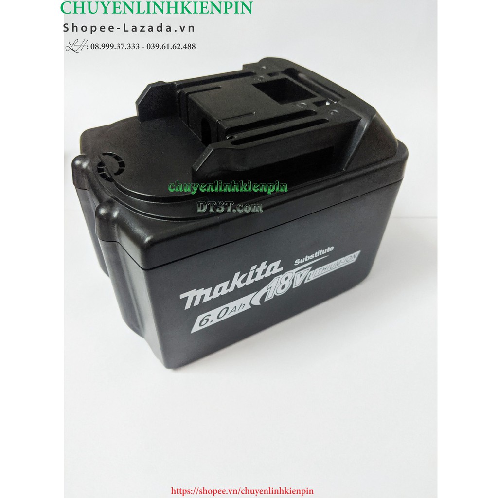 Vỏ pin Makita 18v adaptor, 3 hàng - 15 cell_BL1860B_ ( BL64_184 )