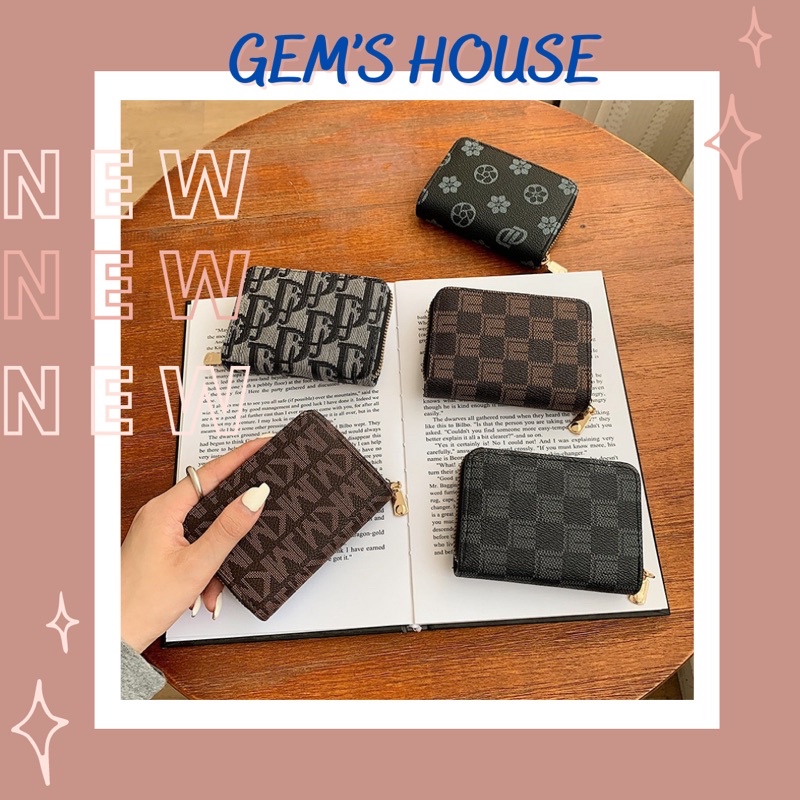 Ví nữ ngắn mini đẹp, cầm tay nhỏ gọn bỏ túi nhiều ngăn