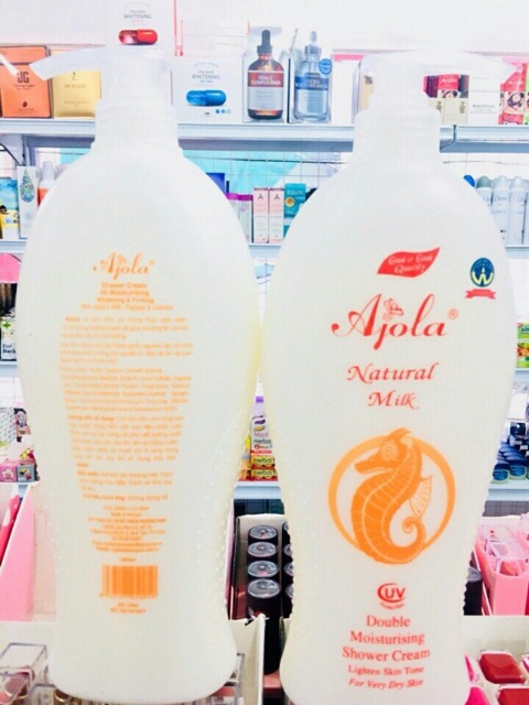 Sữa Tắm Ajola  Natural Milk Double 1200m