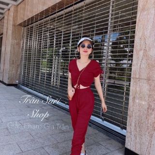 Sét bộ thể thao dây rút eo