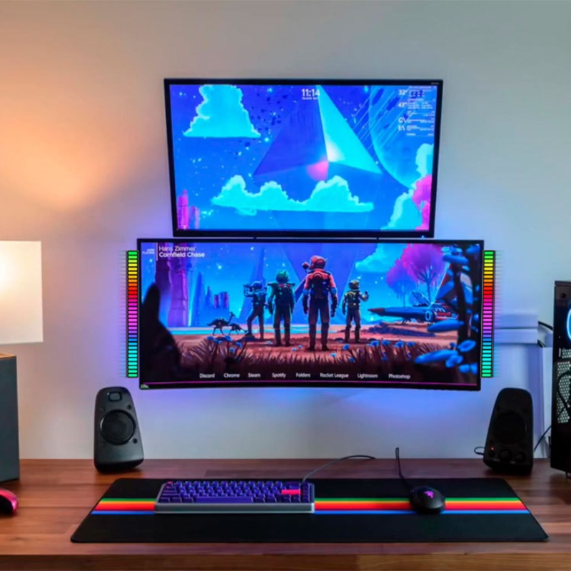 Shas Dải Đèn RGB Di Động 240mAh Trang Trí Phòng Khách / Quán Bar / Tiệc Tùng Tích Hợp Pin