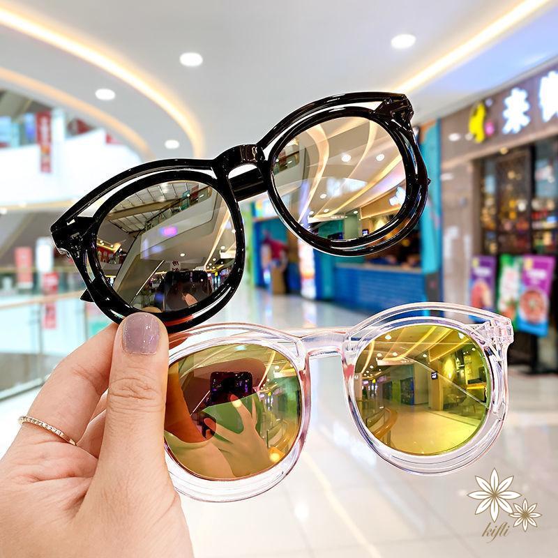 Mắt Kính Gọng Tròn Màu Đen Thời Trang Chất Lượng Cao Cho Bé