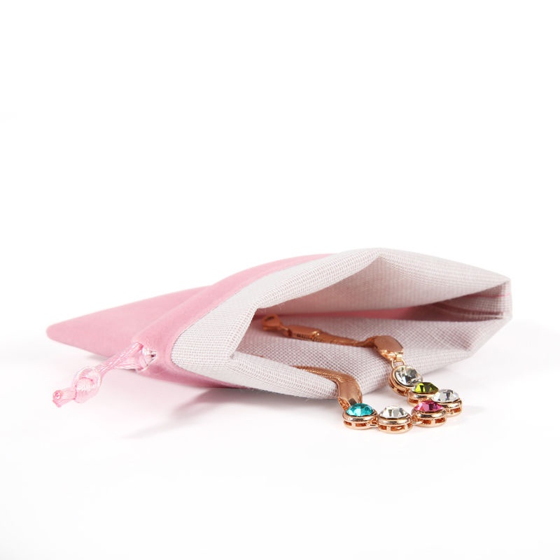 Set 10 Túi Dây Rút Vải Nỉ Đựng Trang Sức Tiện Dụng