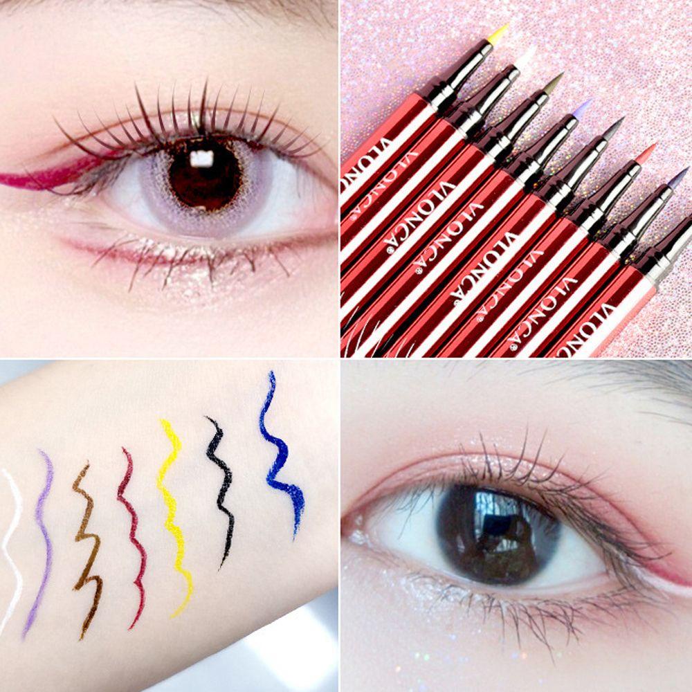 Bút Kẻ Mắt Dạng Lỏng Nhanh Khô Lâu Trôi Không Nhòe Nhiều Màu Sắc