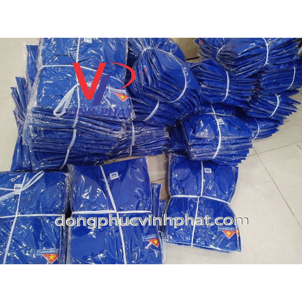 Áo Sơ Mi Đoàn Thanh Niên Nam Nữ Tay Dài Logo Thêu chất đẹp - VĨNH PHÁT