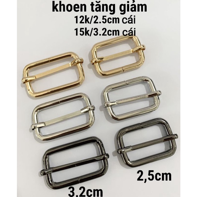 Khoen tăng giảm 2cm - 3,8cm