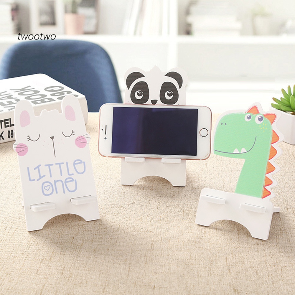 Haio| Giá Đỡ Điện Thoại Bằng Gỗ Hình Động Vật Dễ Thương