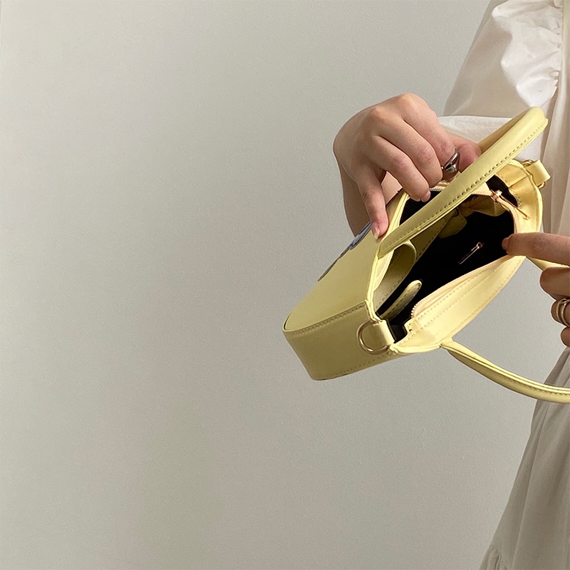 Túi Đeo Chéo Hình Bán Nguyệt Màu Sắc Đối Lập Thời Trang Xuân Hè Hàn Quốc 2022 Cho Nữ GYLXB064