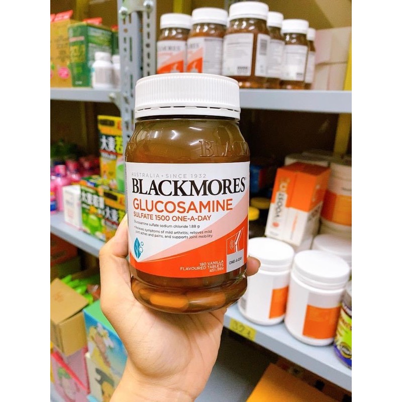 Viên uống xương khớp Blackmores Glucosamine Sulfate 1500mg Canxi Calcium 150 180 200 viên