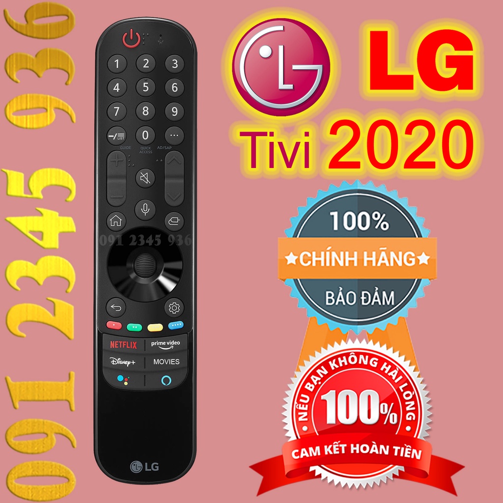 Remote Điều khiển tivi LG mẫu năm 2020 có Chuột bay có Giọng nói tặng Pin . Magic Remote AN-MR21GA , Made in INDONESIA
