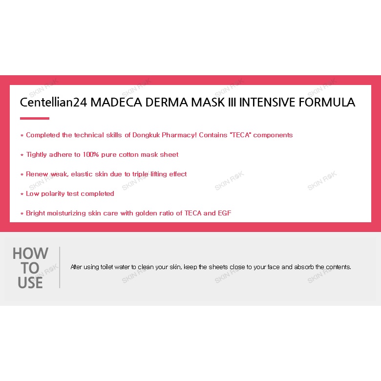 Bộ 10 mặt nạ Madeca Derma Derma Iii Centellian24 công thức chuyên sâu 23ml