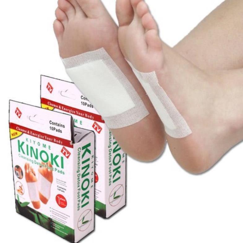 [Rẻ vô địch] Miếng dán thải độc chân Kinoki hàng Nhật Bản ( 10 miếng / 1 hộp )