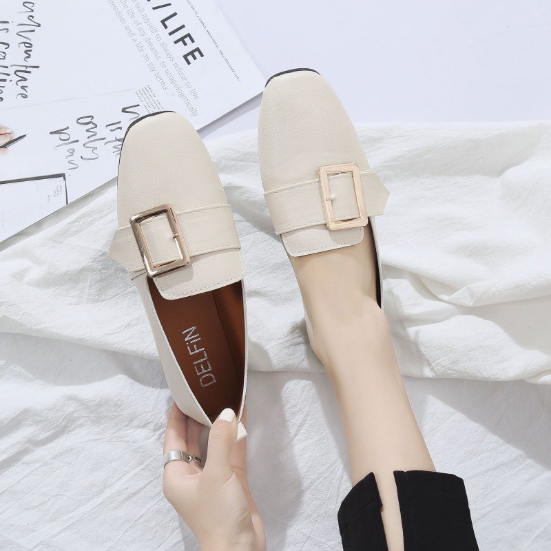 Giày Casual nữ đế phẳng màu trơn thông thoáng | BigBuy360 - bigbuy360.vn