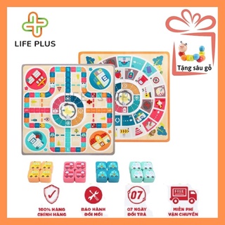 Bộ Đồ Chơi Gỗ Cờ Cá Ngựa Phiên Bản Ô Tô 2 in 1 Cho Cả Trẻ Em Và Người Lớn - Đồ Chơi Gỗ Thông Minh Cho Bé Trai Bé Gái