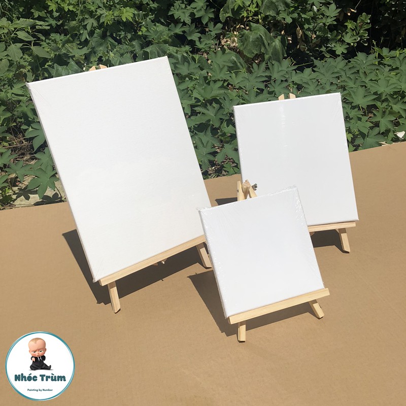 Giá vẽ, kệ tô tranh size lớn dành cho tranh cỡ 40x50cm / painting by number/ tranh sơn dầu số hóa/ kệ tô tranh