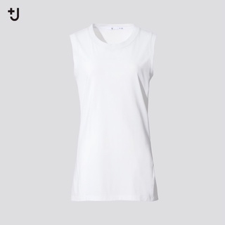 Áo phông nữ cổ tròn sát nách dòng +J của Uniqlo