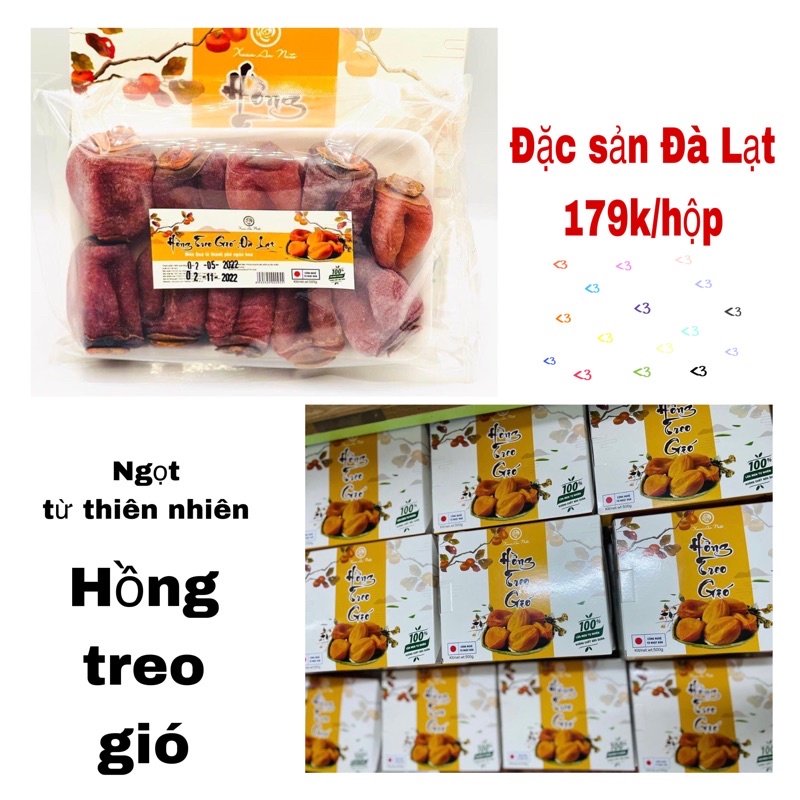 Hồng treo gió Đà Lạt chất lượng loại 1, rẻ. Công nghệ Nhật Bản, ko chất bảo quản