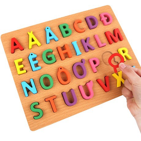 Đồ chơi gỗ bảng nổi học chữ tiếng việt khổ 30x23cm