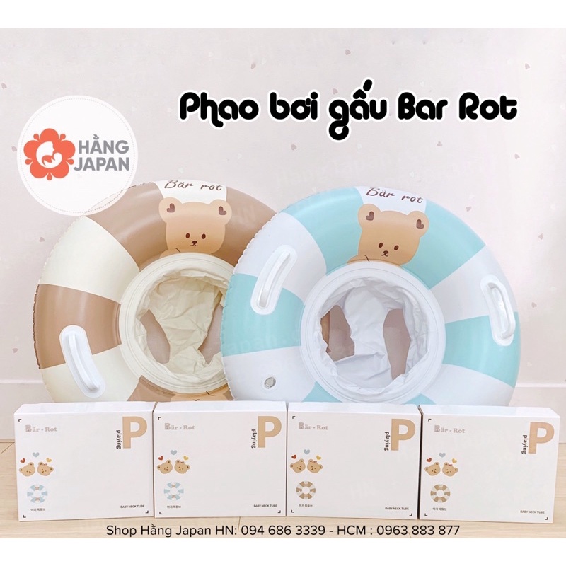 Phao ngồi cho bé Bar-rot hình gấu