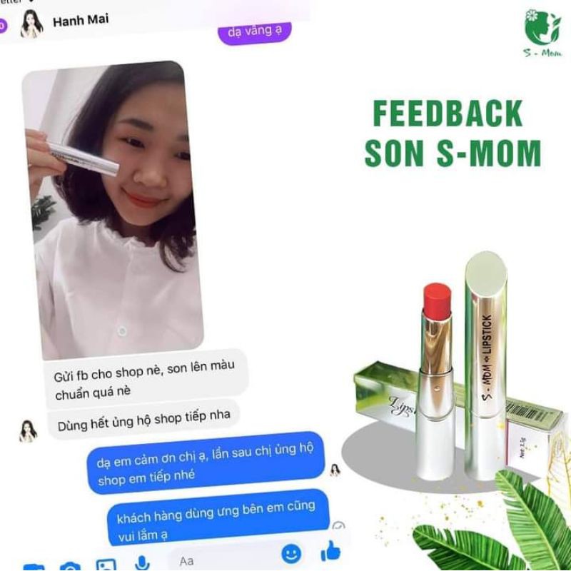 Son Lụa S.mom Son Không Chì Cho Mẹ Bầu