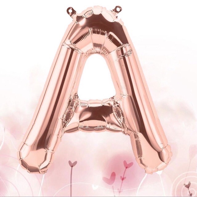Bóng chữ cái rosegold