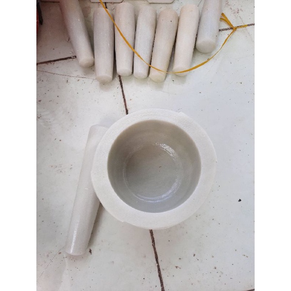 Cối đá lớn trắng 16cm
