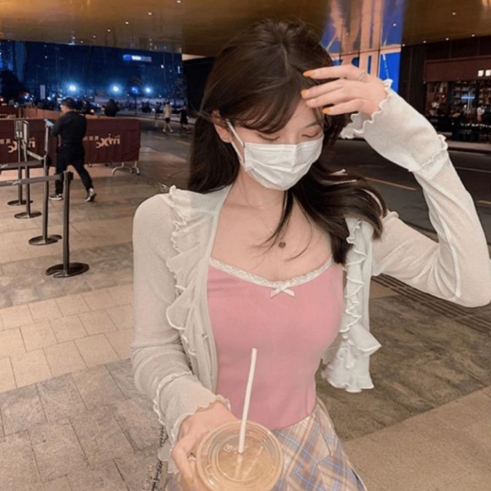 Áo Khoác cardigan Dệt Kim Mỏng Chống Nắng Thời Trang Mùa Hè Cho Nữ