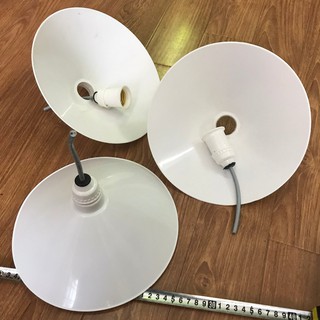 Combo 3 bộ sản phẩm gồm chóa dĩa nhựa 2 tấc + đui treo kín nước E27